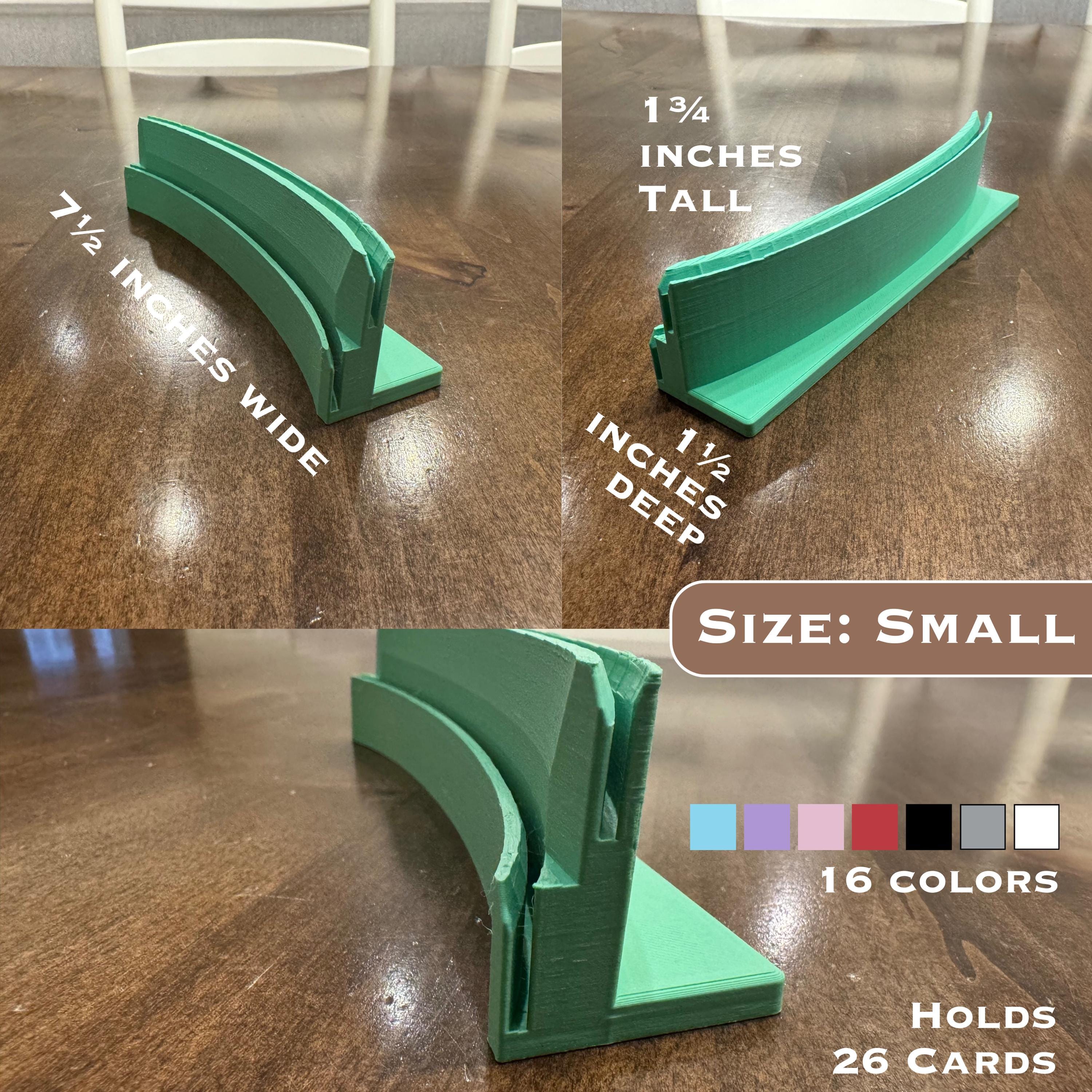 Playing Card Holder for Kids and Seniors, Arthritis-Friendly, Hands-Free Rack, Multiple Sizes and Colors