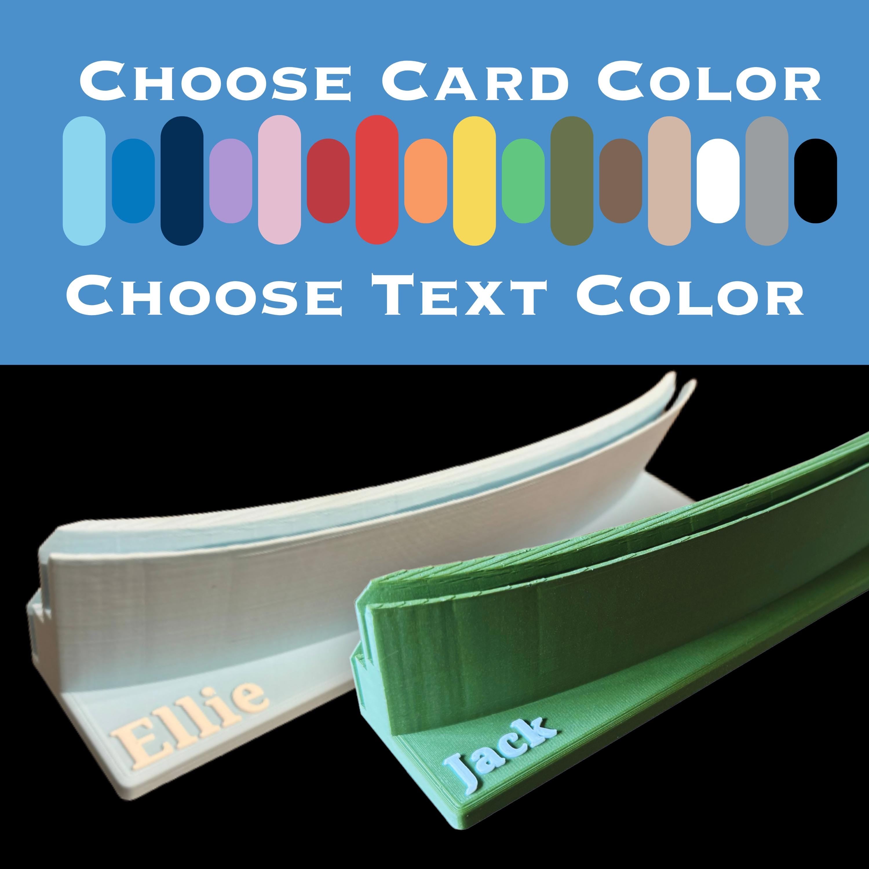 Playing Card Holder for Kids and Seniors, Arthritis-Friendly, Hands-Free Rack, Multiple Sizes and Colors
