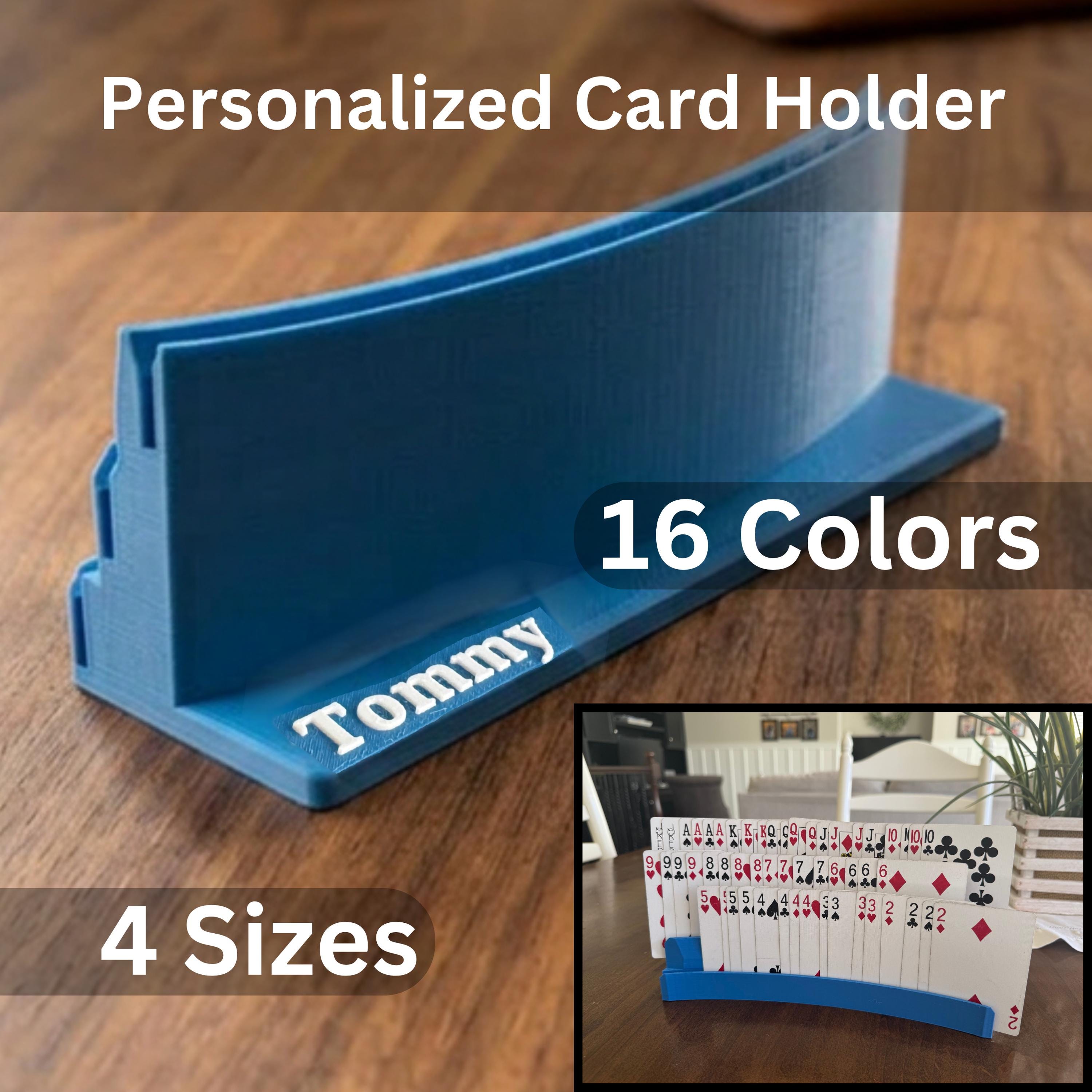 Playing Card Holder for Kids and Seniors, Arthritis-Friendly, Hands-Free Rack, Multiple Sizes and Colors